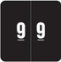Smead Numeric Labels, DCC-Series, 1 1/2 H x 1 1/2 W, Number 9, Black, SDNM-9