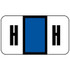 Safeguard Alpha Labels, 514-Series, 15/16 H x 1 5/8 W, Letter H, Dk Blue, 500/Roll (SGAM-H)