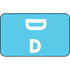 Smead ACCS Compatible Labels Letter D 250/Roll