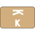 Smead ACCS Compatible Labels Letter K 250/Roll