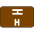 Smead ACCS Compatible Labels Letter H 100/Pack
