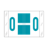 Tab Alpha Code Labels Letter O Blue 14115