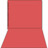 Kardex Folders, Alpha Scale, Letter Size, Red, 100/BX
