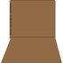 Kardex Alphabetic File Folders - A to Z Scale, Brown, 100/Box