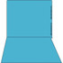 Kardex Numeric File Folders - 0 thru 9 Scale, Blue, 100/Box