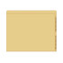 Kardex Numeric File Folders - 0 thru 9 Scale, Tan, 1 Fastener, 50/Box