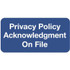 HIPAA Compliant Labels, Privacy Policy, 2 x 1, Blue/White, 252/Pack (SY-1728)