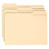 Smead File Folders, Letter Size, Reinforced 1/3-Cut Tab, 1 Fastener, Manila, 50/Box