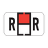 Traco Alpha Label Letter R (500/Roll)