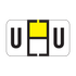 Traco Alpha Label Letter U (500/Roll)
