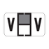 Traco Alpha Label Letter V (500/Roll)