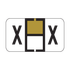 Traco Alpha Label Letter X (500/Roll)
