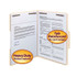 Smead File Folders, Letter Size, Reinforced 1/3-Cut Tab, 2 Fasteners, 18pt Manila, 50/Box