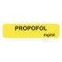 Anesthetic Label, 1-1/4 x 5/16, 760/Roll