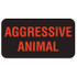 Aggressive Animal Label, 1-5/8 W x 7/8, 560/RL (V-AN486)