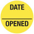 Date Opened Label, 3/4-Inch Diameter, 570/RL (V-FP703)