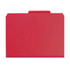 Smead Pressboard Fastener Folders, Letter Size, 1/3-Cut, 2 Fasteners, Bright Red, 25/Box