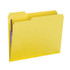 Smead Pressboard Fastener Folders, Letter Size, 1/3-Cut, 2 Fasteners, Yellow, 25/Box