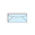 Number 10 Security Envelopes, 4 1/8 x 9 1/2, 24lb White Wove, Blue Privacy Tint, 500/BX