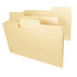 SuperTab File Folders, Legal Size, 1/3-Cut, No Fasteners, 14pt. Manila, 50/Box