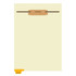 "Medications" - Bottom Tab Fileback Divider with Fastener - Position 1 - Amber