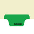 "Surgery" - Bottom Tab Fileback Divider with Fastener - Position 2 - Green - Zoom