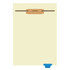 "Pap Smear" - Bottom Tab Fileback Divider with Fastener - Position 7 - Blue