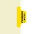 "Progress Notes" - Side Tab Fileback Divider with Fastener - Position 2 - Yellow - Zoomed Image