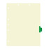 Mammogram Dividers, Side Tab, Position 6, Dark Green Tab, 50/Box (I635) - Full Image