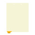 Medications Dividers, Bottom Tab, Position 1, Amber Tab, 50/Box (I732) - Full Image