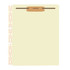 Self-Adhesive Folder Dividers, Letter Size, 1 Fastener, 100/Box (S-09091) - Front Side