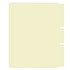 Self-Adhesive Folder Dividers, Letter Size, 2 Fasteners, 100/Box (S-09091) - Back Side