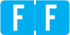 Tab Products 1278 Match Alphabetical Color Coding Label, Letter F, Blue, 1/2 H x 1 W, 500/Roll (A1278-F)