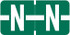 Tab Products 1278 Match Alphabetical Color Coding Label, Letter N, Dark Green, 1/2 H x 1 W, 500/Roll (A1278-N)