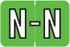 Barkley Alphabet Labels - BXAM Series - Letter N