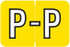 Barkley Alphabet Labels - BXAM Series - Letter P