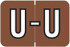 Barkley Alphabet Labels - BXAM Series - Letter U