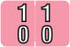 Barkley Systems Numeric Label - FDDBM Series (Rolls), 10-19, Pink, 500 per Roll, BXDM-10-B45