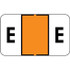 Control-O-Fax Compatible Label for Letter 'E' – Black Text on Dark Orange Background