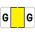 Control-O-Fax Compatible Label for Letter 'G' – Black Text on a Yellow Background