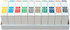 Col'R'Tab 11500 Labels, 1-1/2 Numeric Tabs #0-9 Full Set