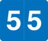 VA Hospital Numeric Color Coding Filing Labels, Number 5