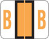 Smead Alphabetical Labels, BCCS-Series, 1 H x 1 1/4 W, Letter B, Fl Orange, 120/Pack