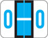 Smead Alphabetical Labels, BCCS-Series, 1 H x 1 1/4 W, Letter O, Blue, 120/Pack