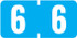 Tab Products Numeric Labels, TPNV-Series, Number 6, 500/Roll, Blue