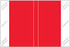 Tabbies Solid Color Labels, 11100-Series Match, 1 inch x 1-1/2 inch, Red, 500 per Roll