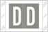 Barkley FASTM Alphabetic Label - Gray Letter D, Self-Adhesive, Polylaminated for End-Tab File Folders