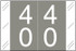 Tabbies 11200 Match Double Digit Numeric Label 40 in gray with white numbers for file folder organization