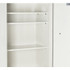 Close-up of the Phoenix 1903 Fireproof Safe interior shelves, highlighting adjustable configurations for organization