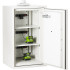 BSS6002 open with lithium-ion tool batteries and chargers on shelves connected to the internal power strips.